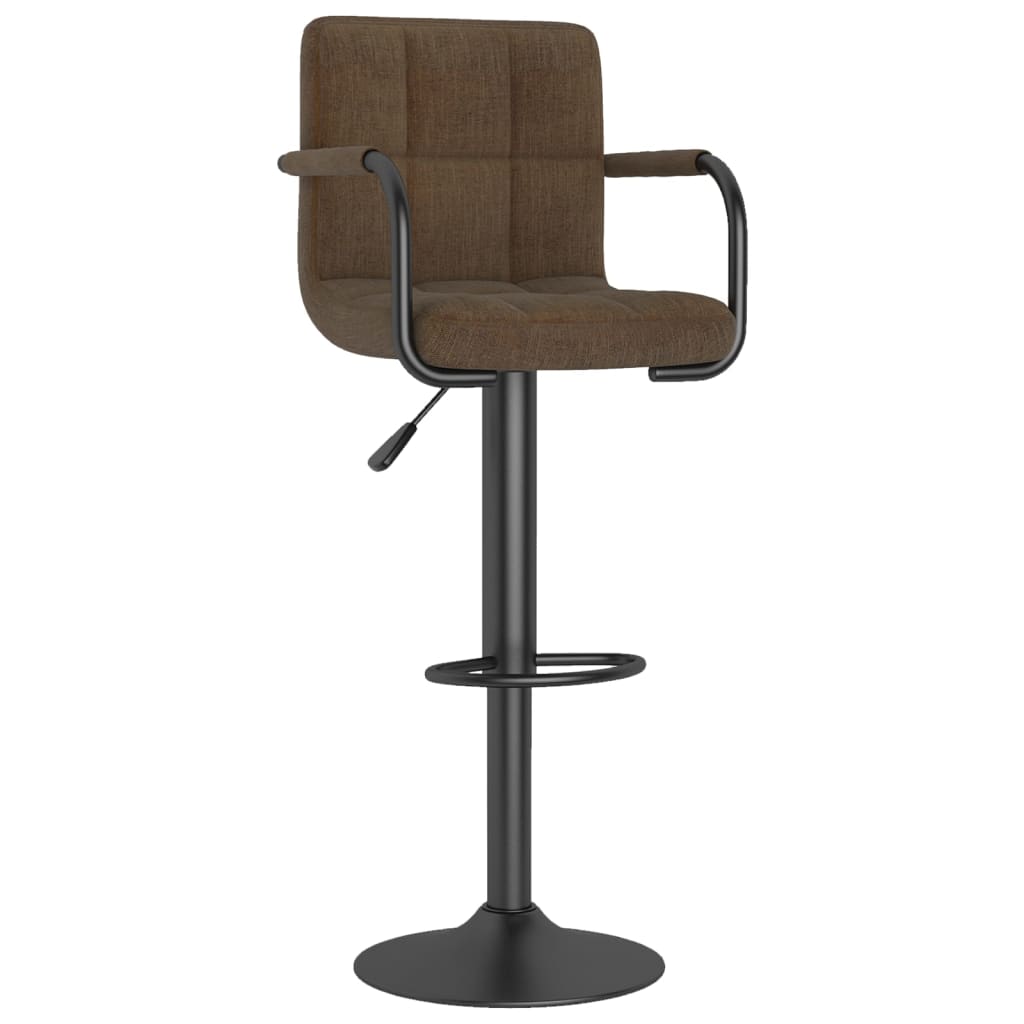 Tabouret de bar Marron Tissu Tabourets de bar vidaXL