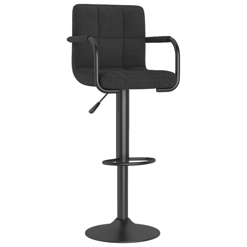 Tabouret de bar Noir Tissu Tabourets de bar vidaXL