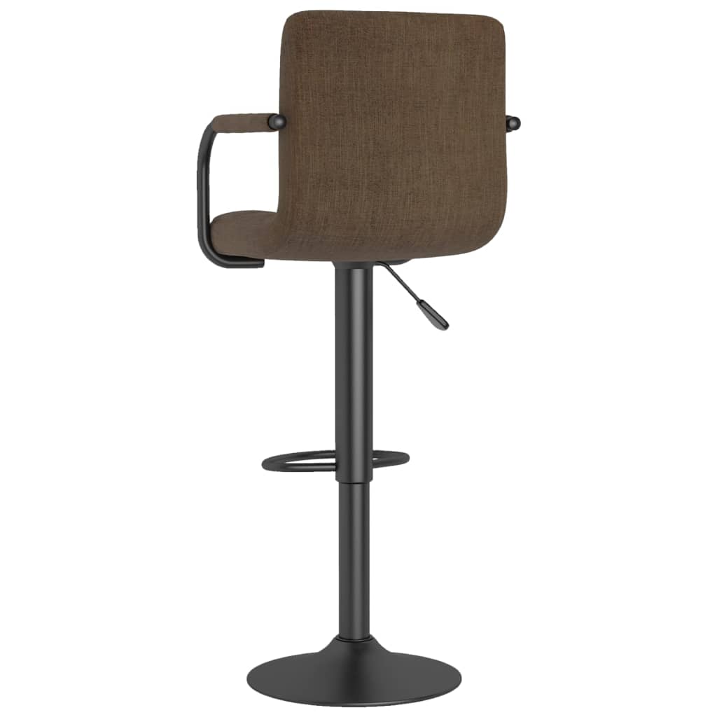 Tabourets de bar lot de 2 marron tissu Tabourets de bar vidaXL