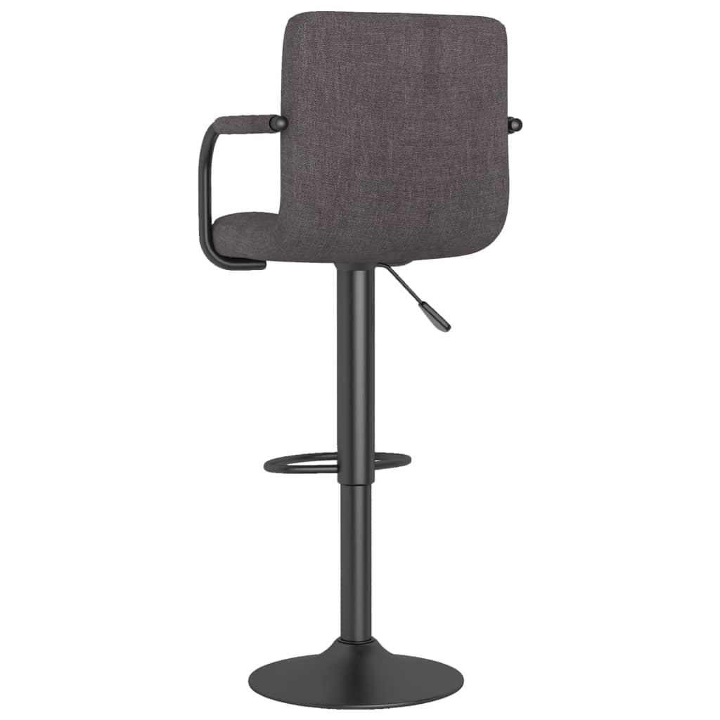 Tabourets de bar lot de 2 taupe tissu Tabourets de bar vidaXL