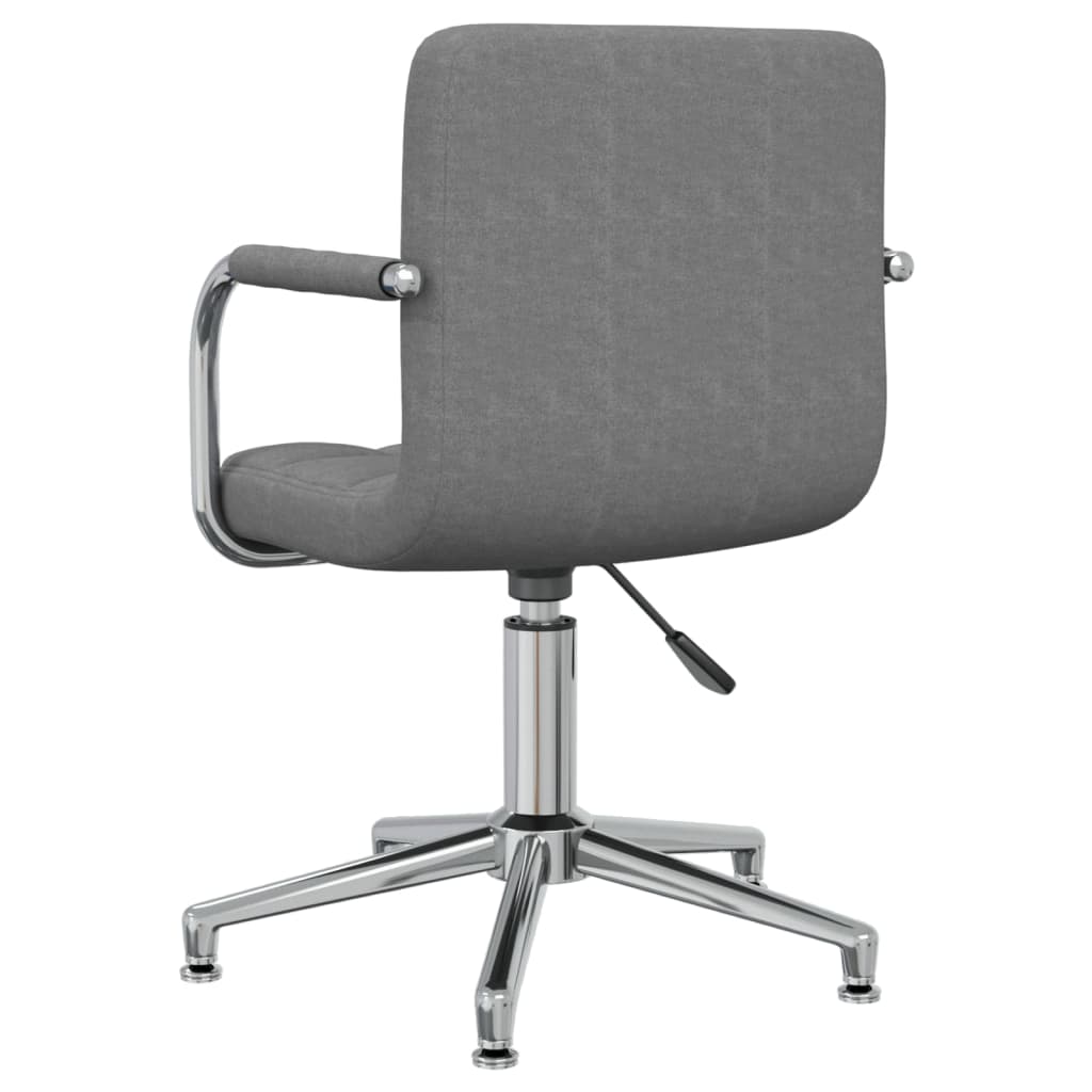 Chaise pivotante de bureau Gris clair Tissu Chaises de bureau vidaXL