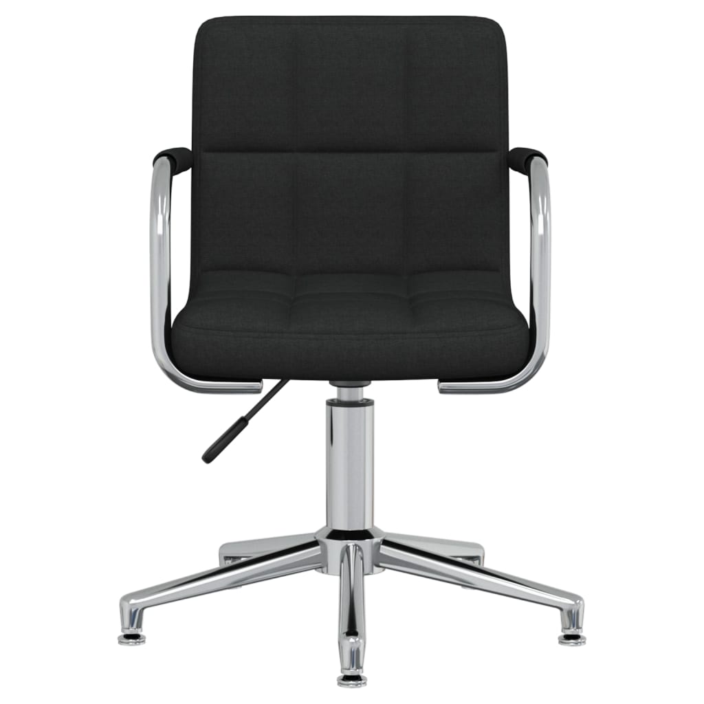 Chaise pivotante de bureau Noir Tissu Chaises de bureau vidaXL