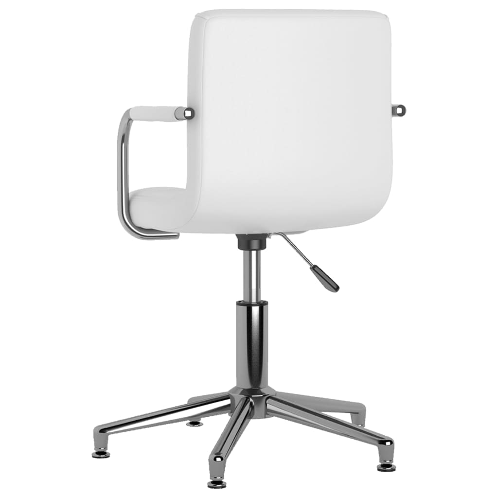 Chaise de bureau pivotante Blanc Similicuir Chaises de bureau vidaXL   