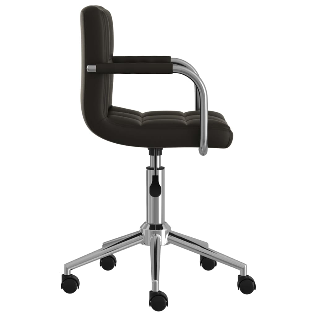 Chaise de bureau pivotante Noir Similicuir Chaises de bureau vidaXL   