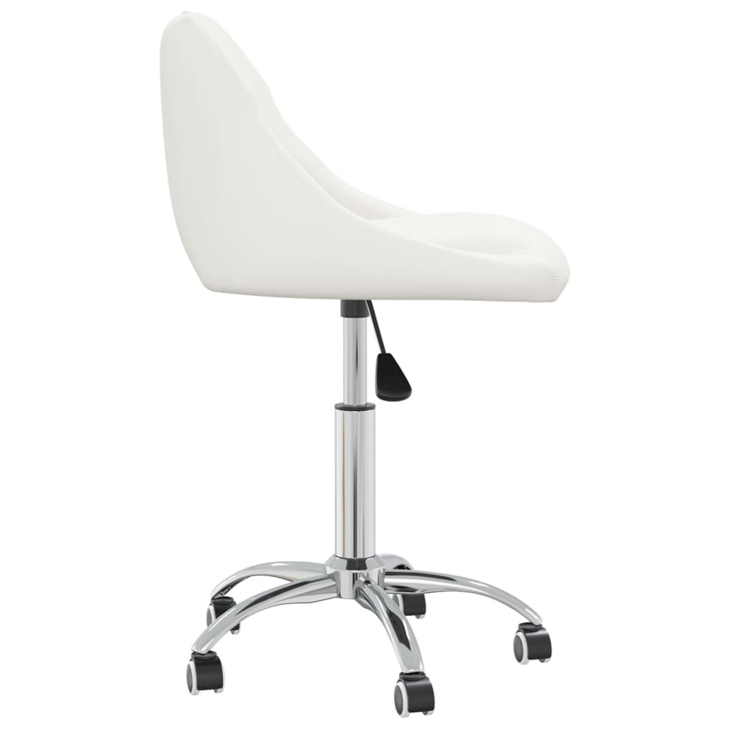 Chaise pivotante de bureau Blanc Similicuir - Xios Store SNC