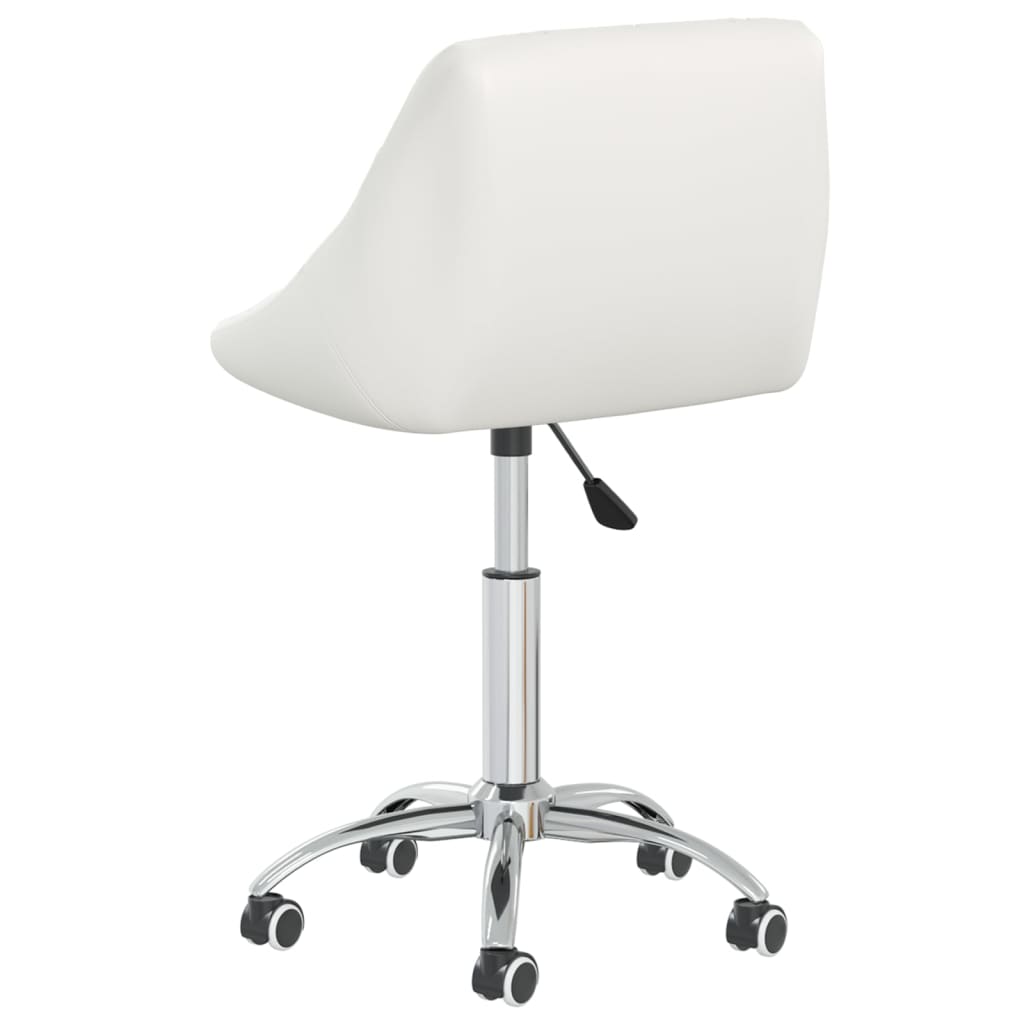 Chaise pivotante de bureau Blanc Similicuir - Xios Store SNC