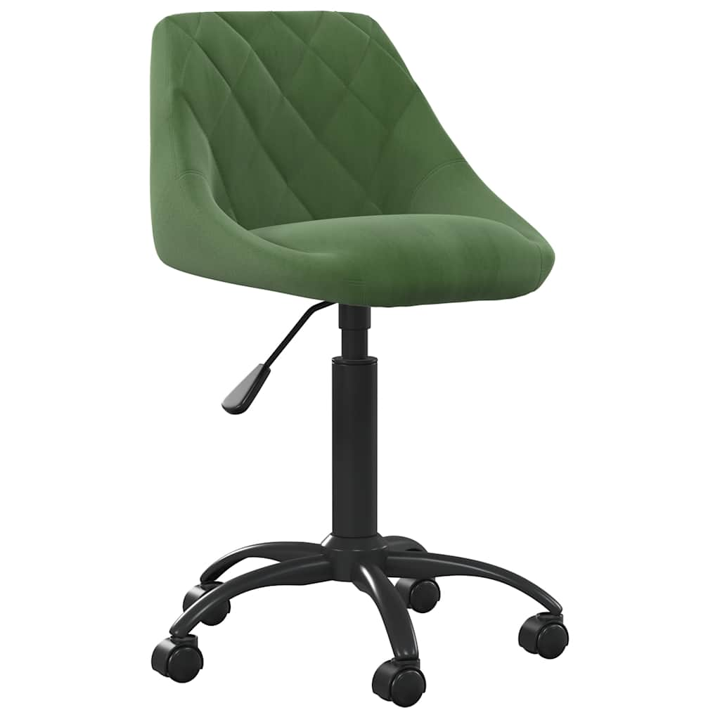 Chaise de salle à manger Vert foncé Velours Chaises de cuisine vidaXL