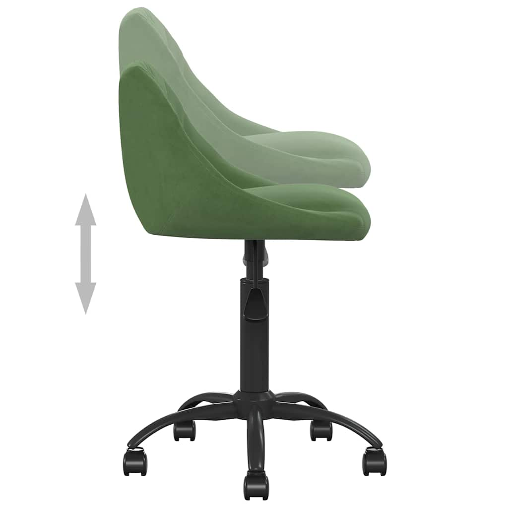 Chaise de salle à manger Vert foncé Velours Chaises de cuisine vidaXL