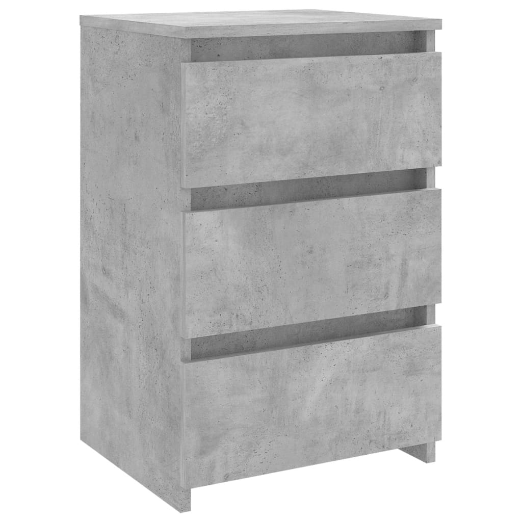 Table de chevet Gris béton 40x35x62,5 cm Aggloméré Tables de chevet vidaXL   