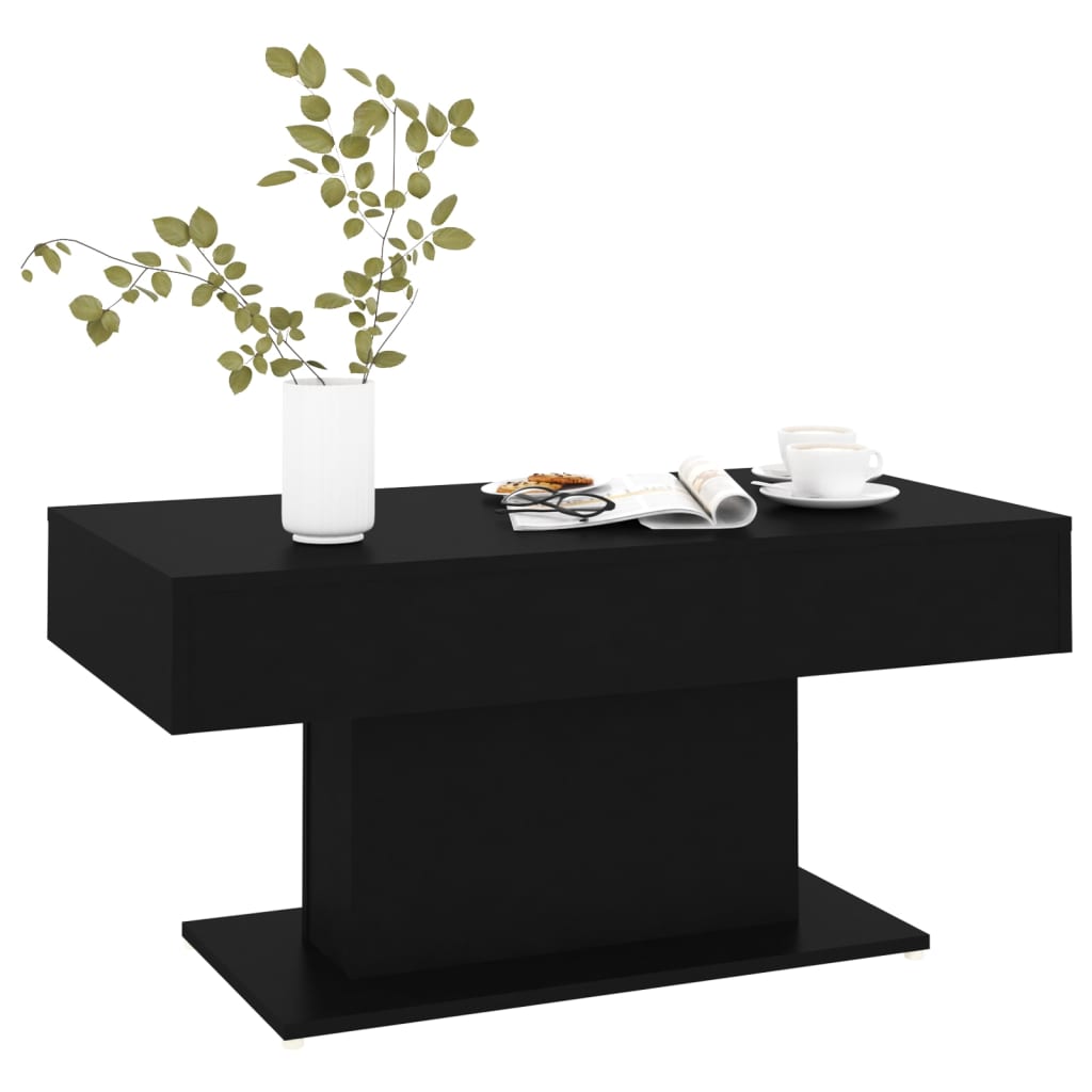 Table basse noir 96x50x45 cm bois d'ingénierie Tables basses vidaXL   