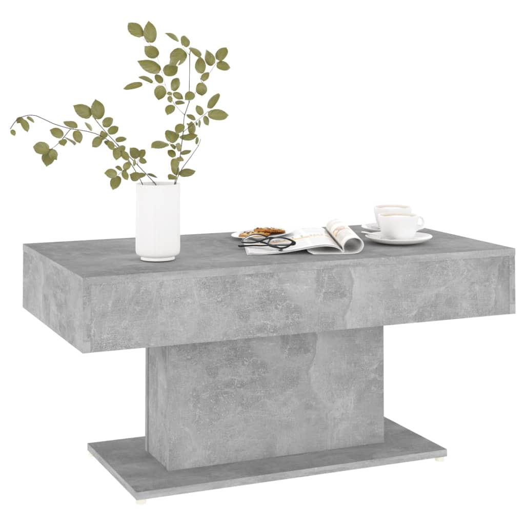 Table basse gris béton 96x50x45 cm bois d'ingénierie Tables basses vidaXL   