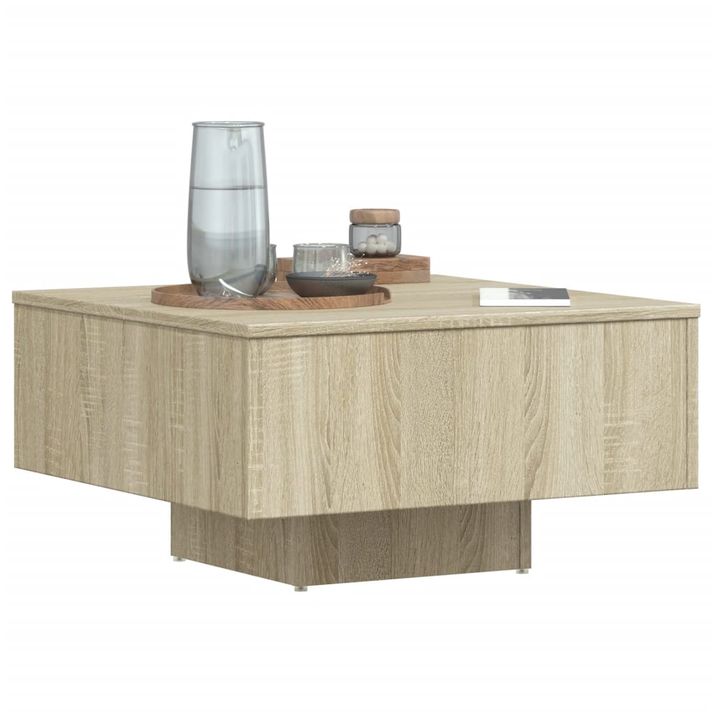 Table basse chêne sonoma 60x60x31,5 cm bois d'ingénierie Tables basses vidaXL   