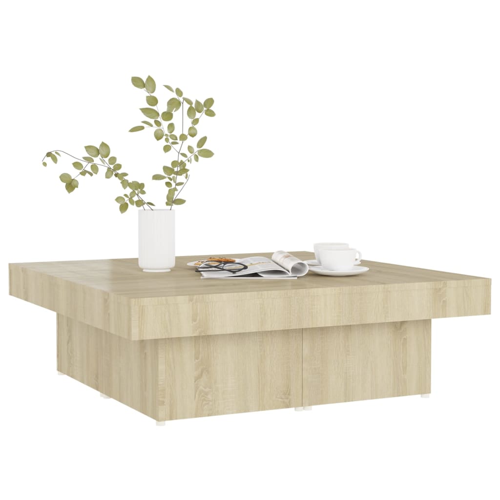 Table basse Chêne sonoma 90x90x28 cm Aggloméré Tables basses vidaXL   