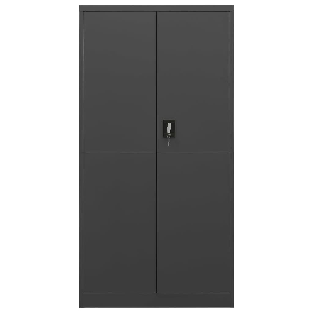 Armoire à casiers Anthracite 90x40x180 cm Acier Classeur à tiroirs vidaXL   