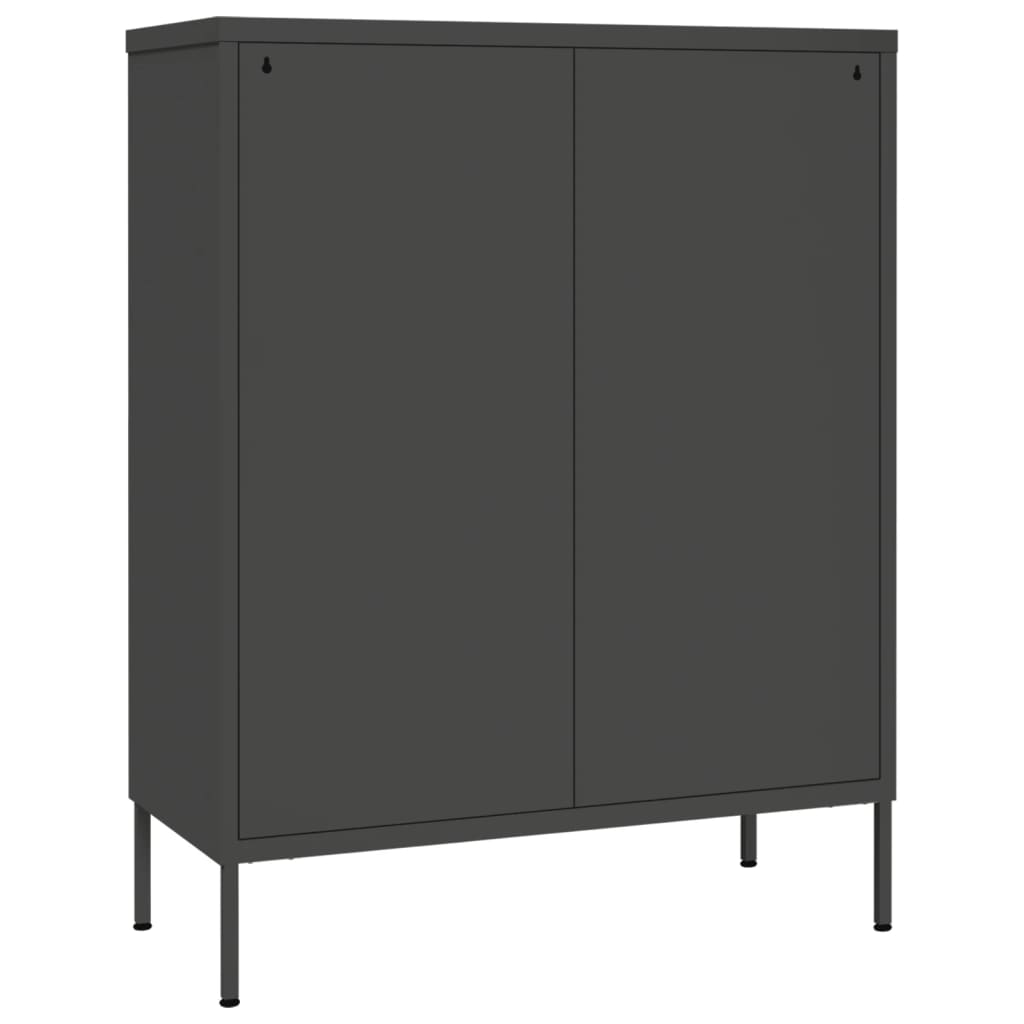 Armoire à tiroirs Anthracite 80x35x101,5 cm Acier Casiers & armoires de rangement vidaXL   