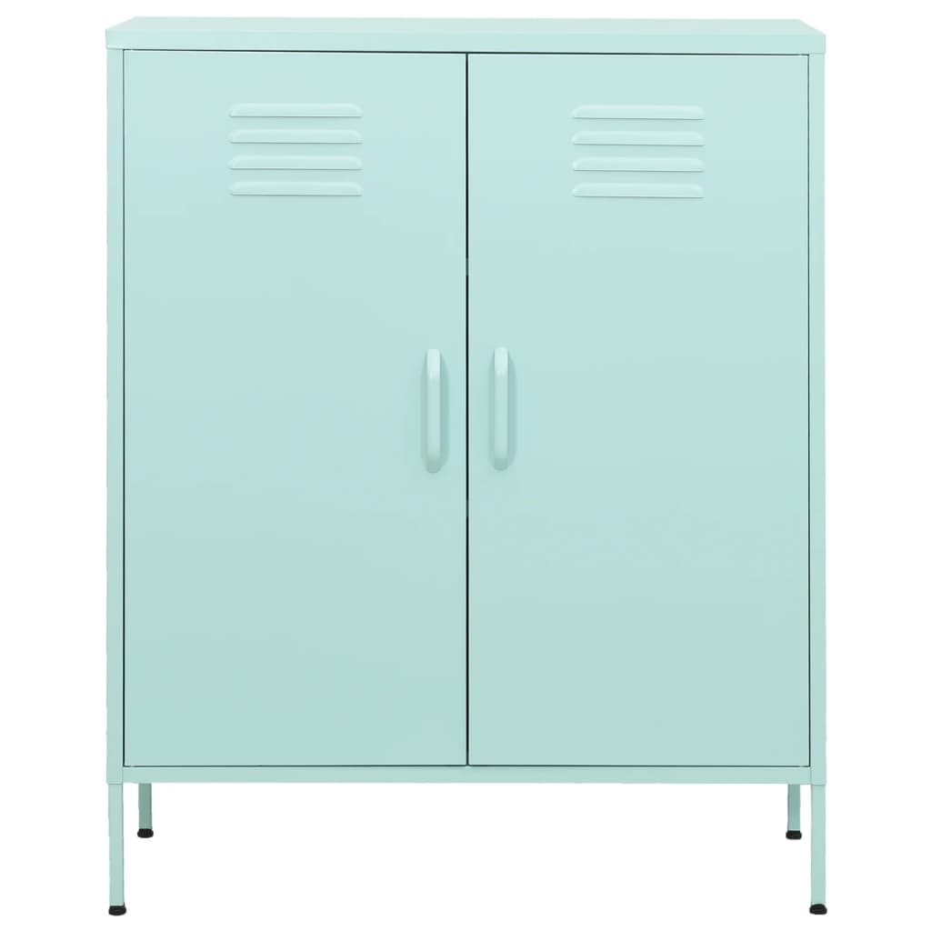 Armoire de rangement Vert menthe 80x35x101,5 cm Acier Casiers & armoires de rangement vidaXL   