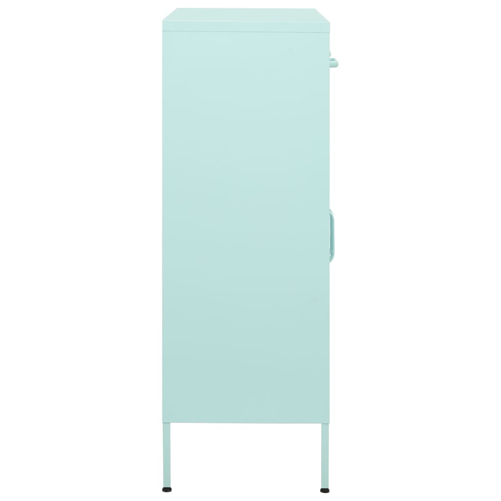 Armoire de rangement Vert menthe 80x35x101,5 cm Acier Casiers & armoires de rangement vidaXL   