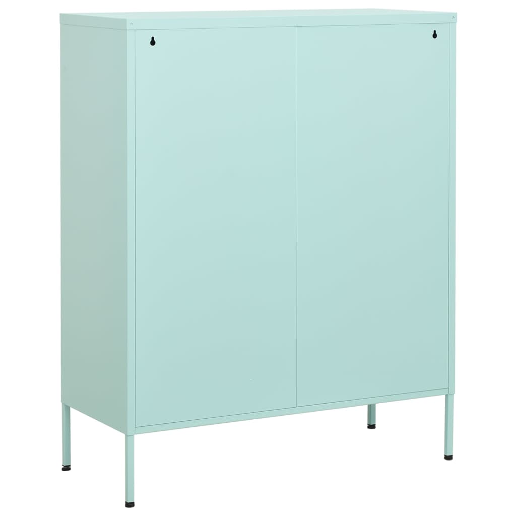 Armoire de rangement Vert menthe 80x35x101,5 cm Acier Casiers & armoires de rangement vidaXL   