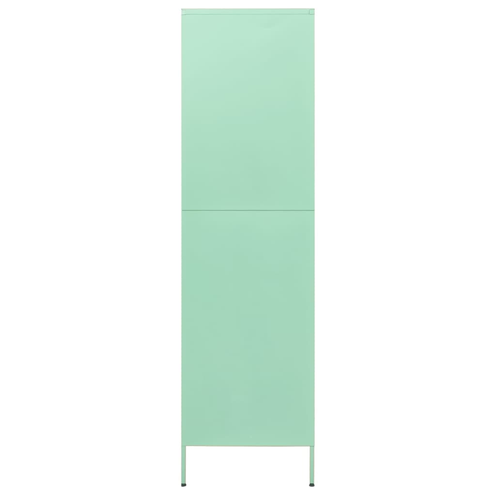 Garde-robe Vert menthe 90x50x180 cm Acier Armoires vidaXL   