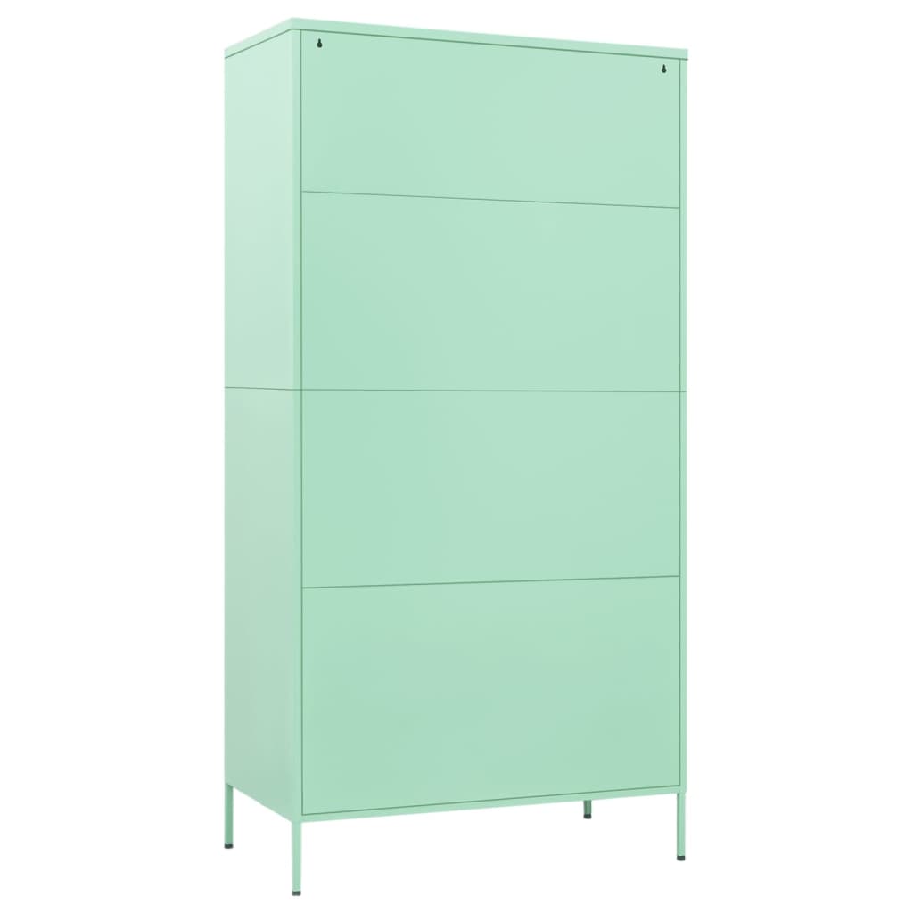 Garde-robe Vert menthe 90x50x180 cm Acier Armoires vidaXL   