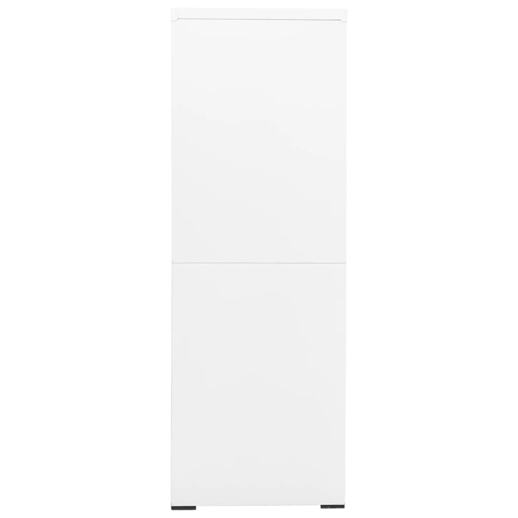 Classeur Blanc 90x46x134 cm Acier Classeur à tiroirs vidaXL   