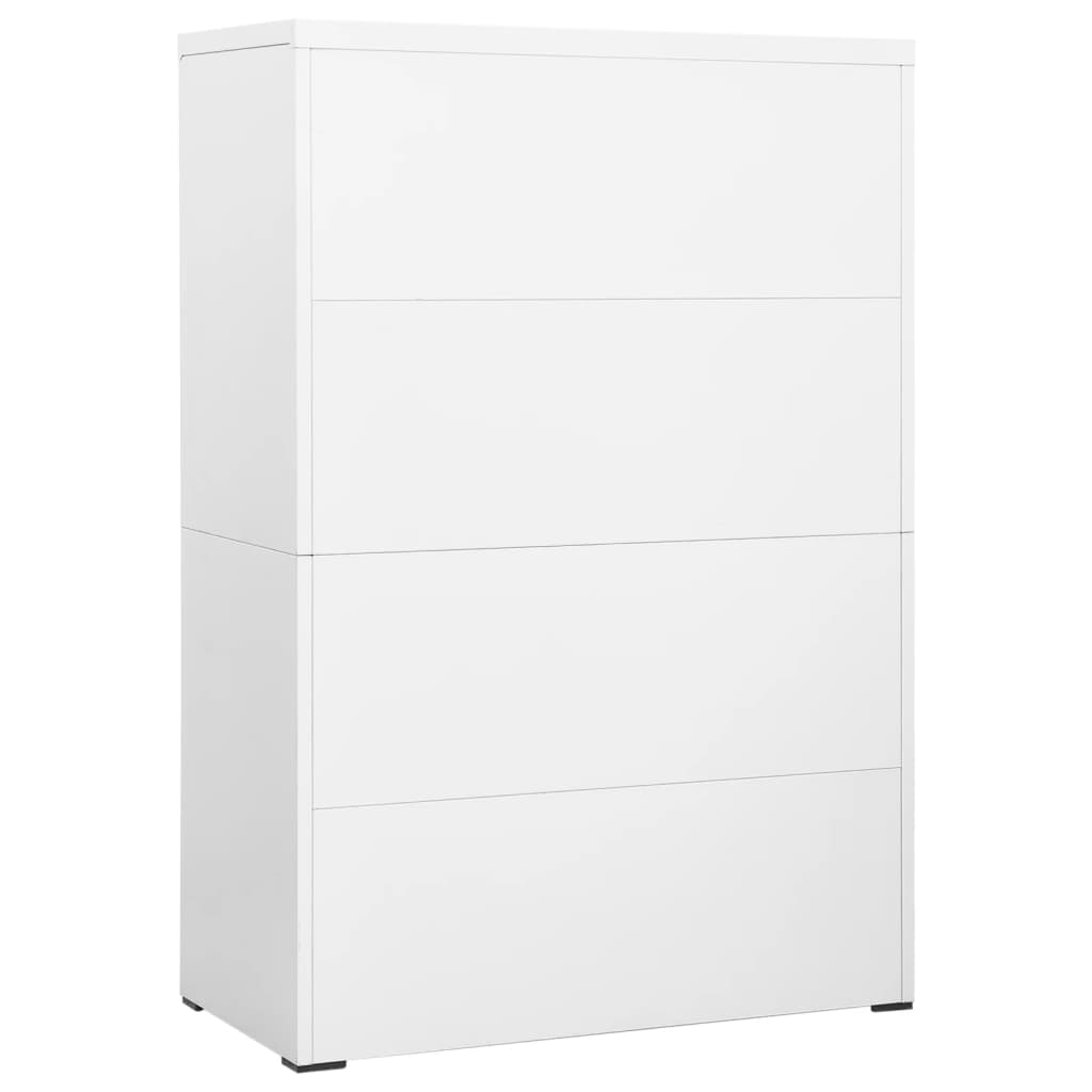 Classeur Blanc 90x46x134 cm Acier Classeur à tiroirs vidaXL   