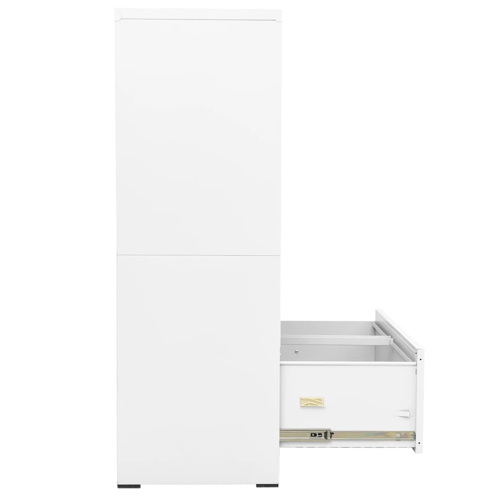 Classeur Blanc 90x46x134 cm Acier Classeur à tiroirs vidaXL   