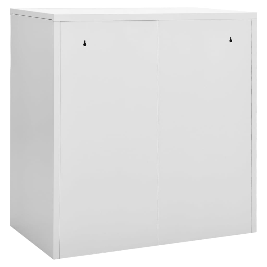 Armoire à casiers Gris clair et vert 90x45x92,5 cm Acier Casiers & armoires de rangement vidaXL   