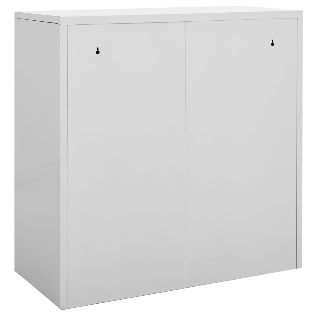 Armoire à casiers Gris clair 90x45x92,5 cm Acier Casiers & armoires de rangement vidaXL   