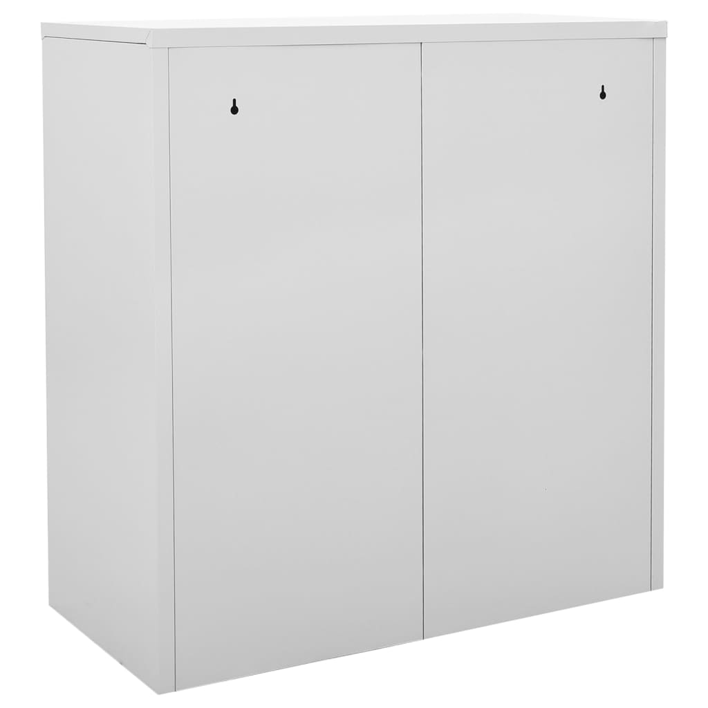 Armoire à casiers Gris clair 90x45x92,5 cm Acier Casiers & armoires de rangement vidaXL   