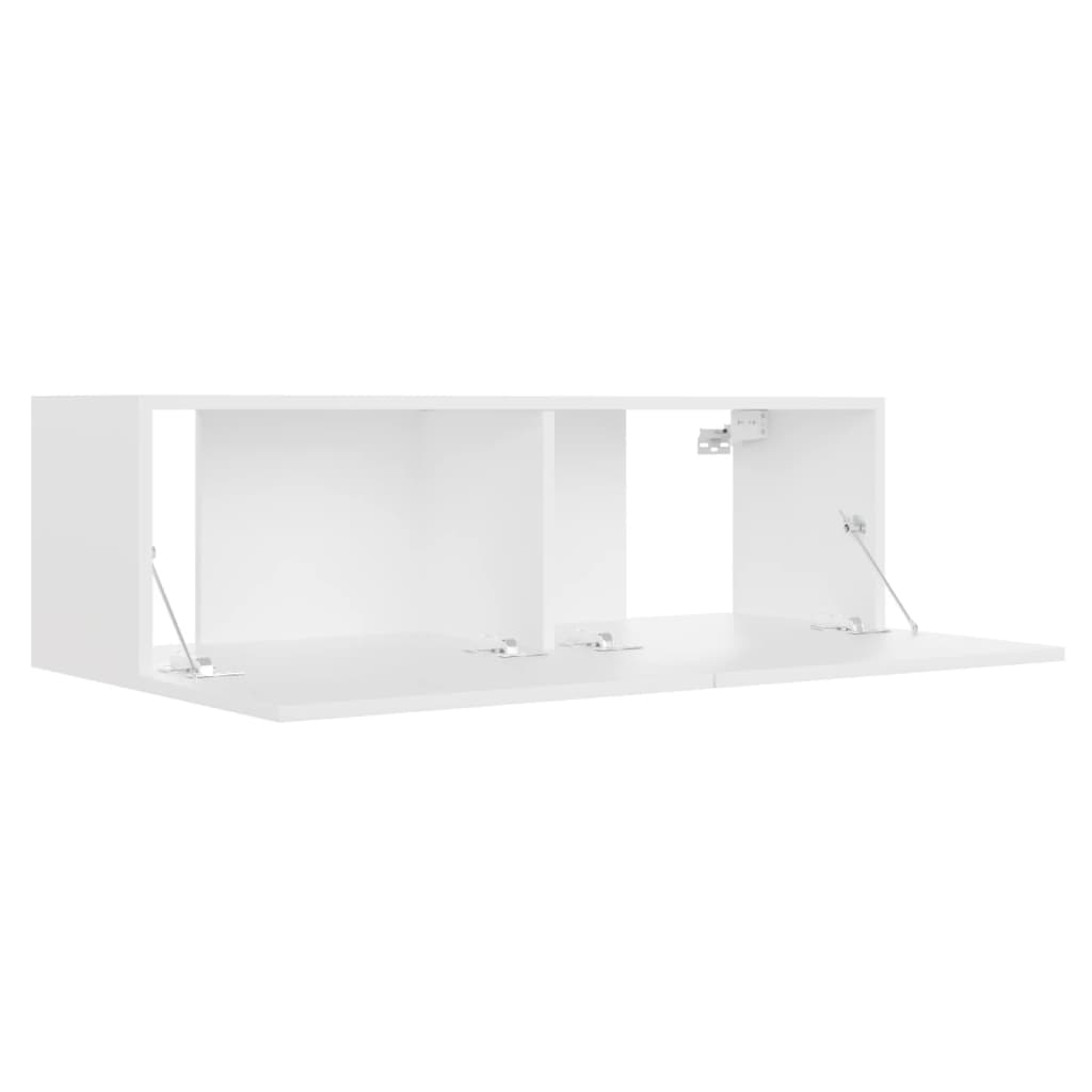 Ensemble de meubles TV 3 pcs Blanc Bois d'ingénierie Meubles TV vidaXL