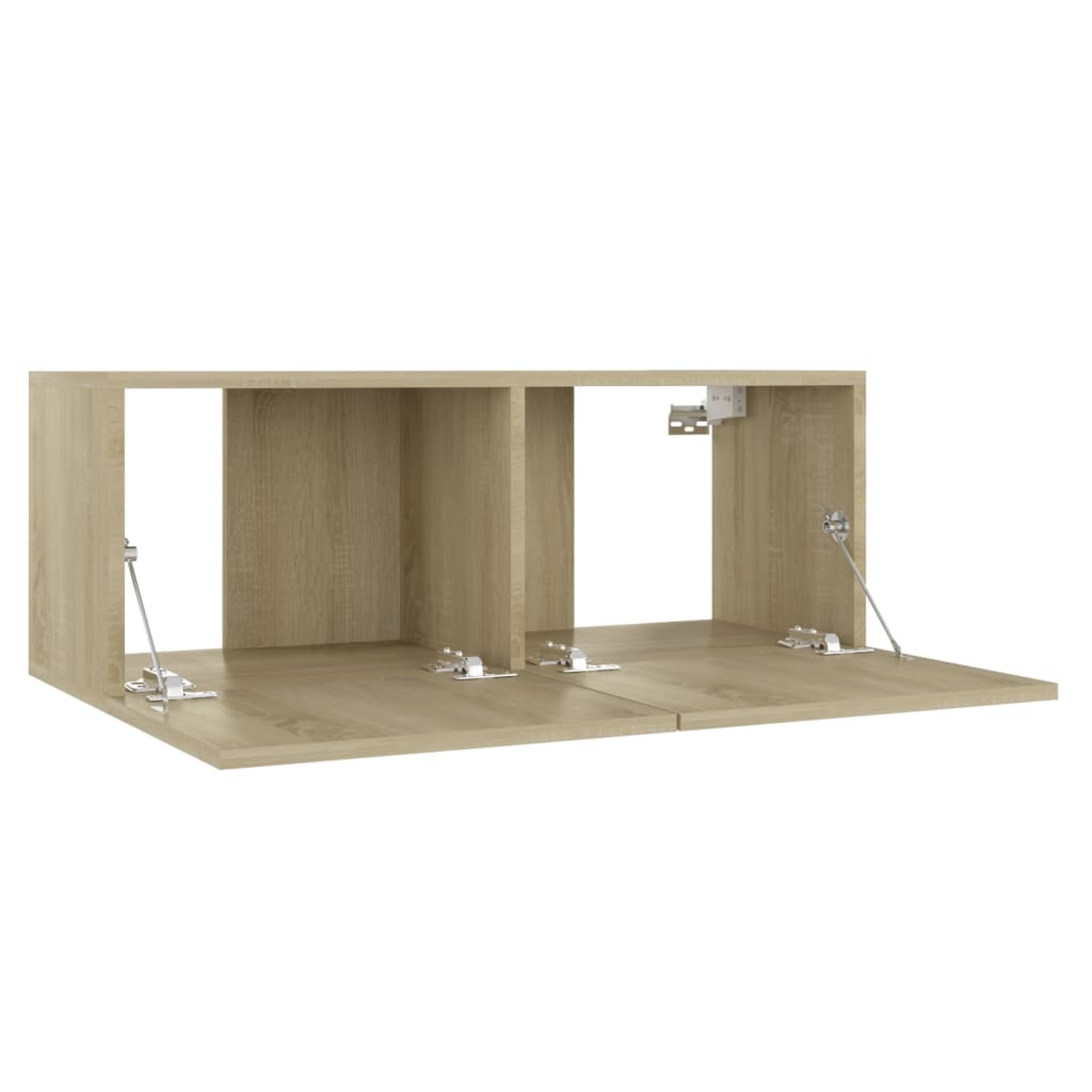 Ensemble de meubles TV 3 pcs Chêne sonoma Bois d'ingénierie Meubles TV vidaXL