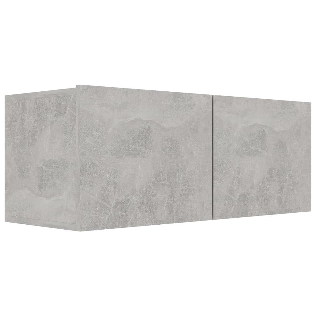 Ensemble de meubles TV 3 pcs Gris béton Bois d'ingénierie Meubles TV vidaXL