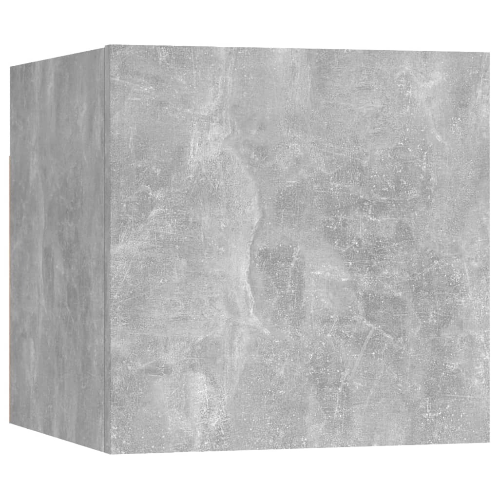 Ensemble de meubles TV 3 pcs Gris béton Bois d'ingénierie Meubles TV vidaXL