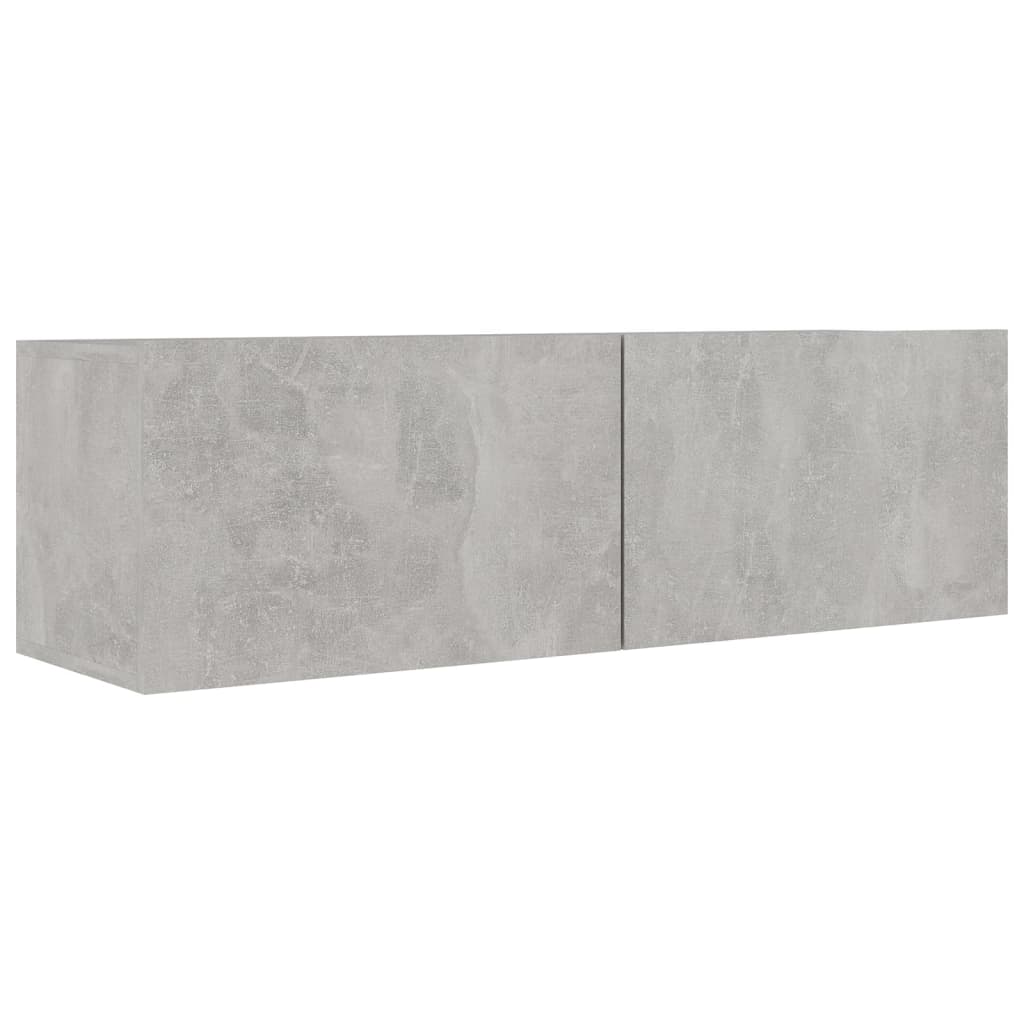 Ensemble de meubles TV 7 pcs Gris béton Bois d'ingénierie Meubles TV vidaXL