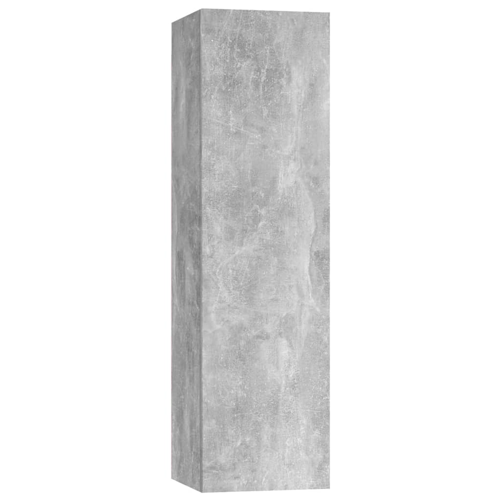 Ensemble de meubles TV 7 pcs Gris béton Bois d'ingénierie Meubles TV vidaXL