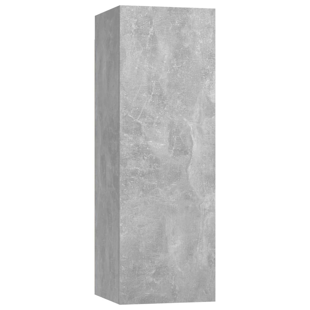 Ensemble de meubles TV 4 pcs Gris béton Bois d'ingénierie Meubles TV vidaXL