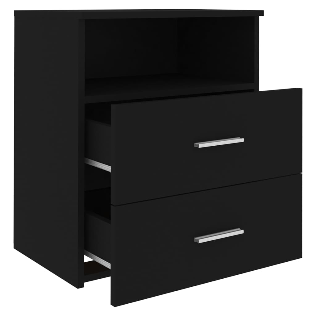 Tables de chevet 2 pcs Noir 50x32x60 cm Tables de chevet vidaXL   