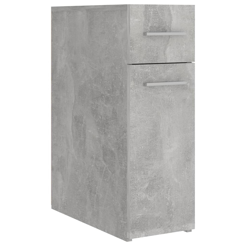 Armoire d'apothicaire Gris béton 20x45,5x60 cm Aggloméré Casiers & armoires de rangement vidaXL   