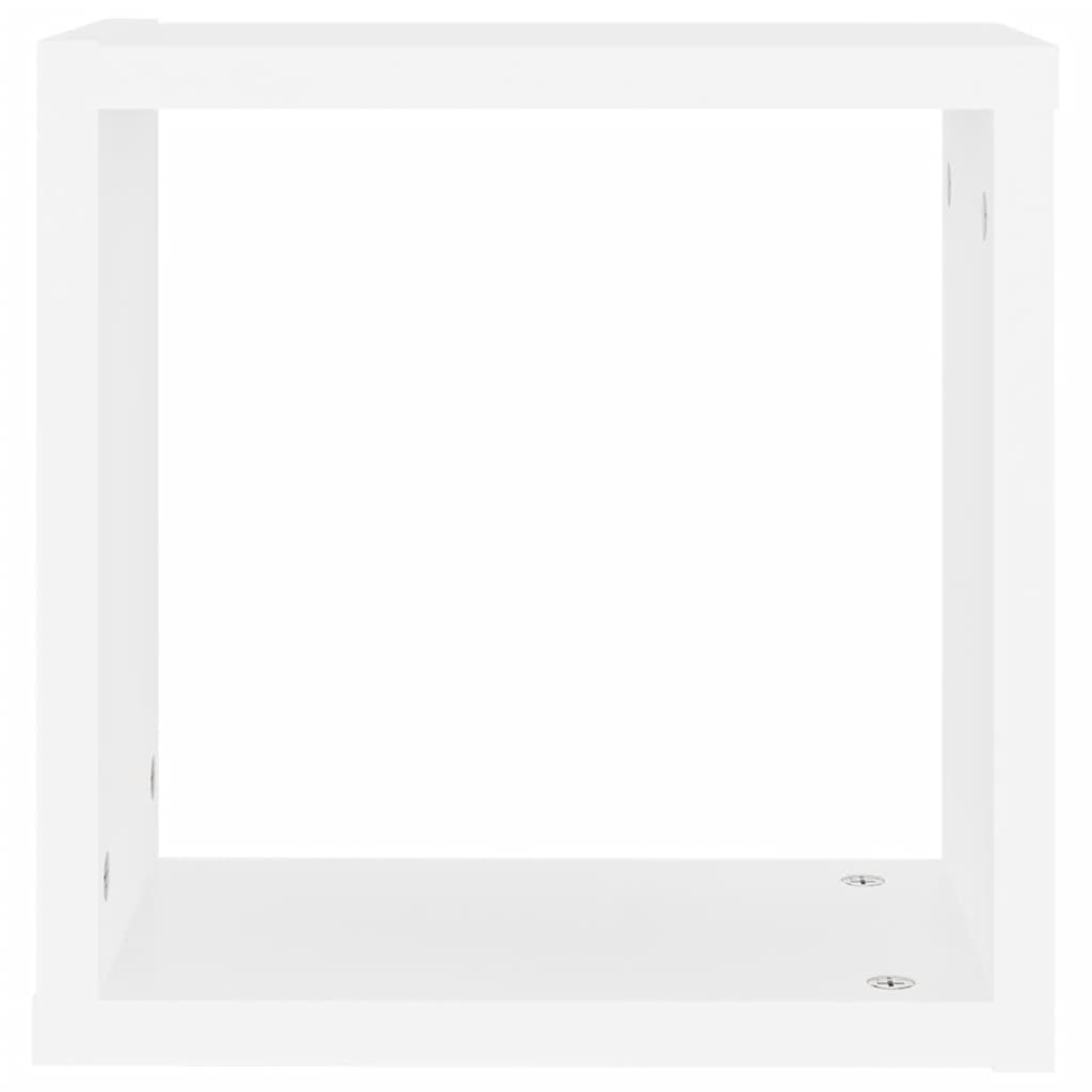 Étagères cube murales 2 pcs Blanc 30x15x30 cm Étagères murales & corniches vidaXL   