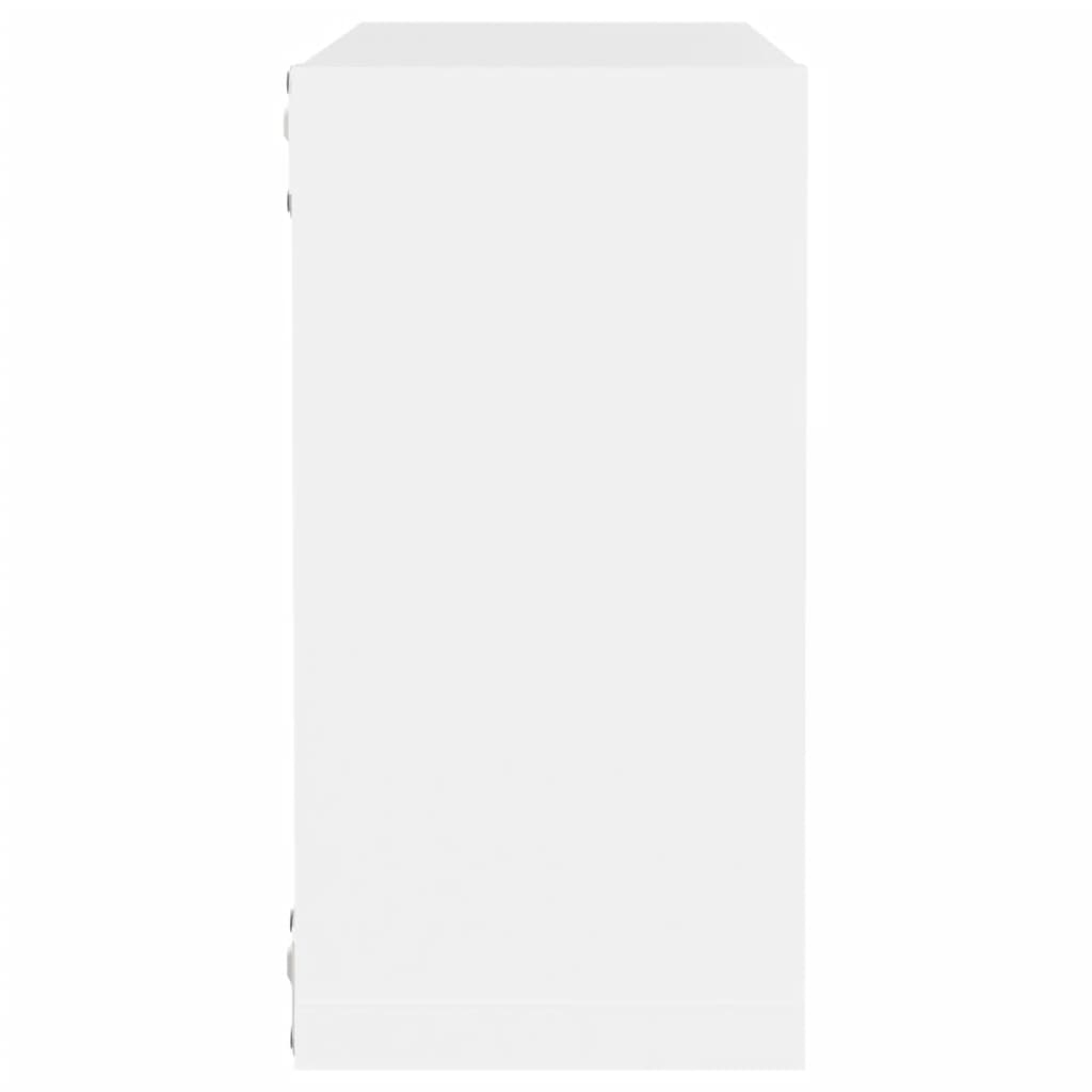 Étagères cube murales 2 pcs Blanc 30x15x30 cm Étagères murales & corniches vidaXL   