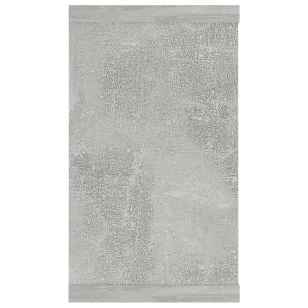 Étagères cube murales 2 pcs Gris béton 80x15x26,5 cm Aggloméré - Xios Store SNC