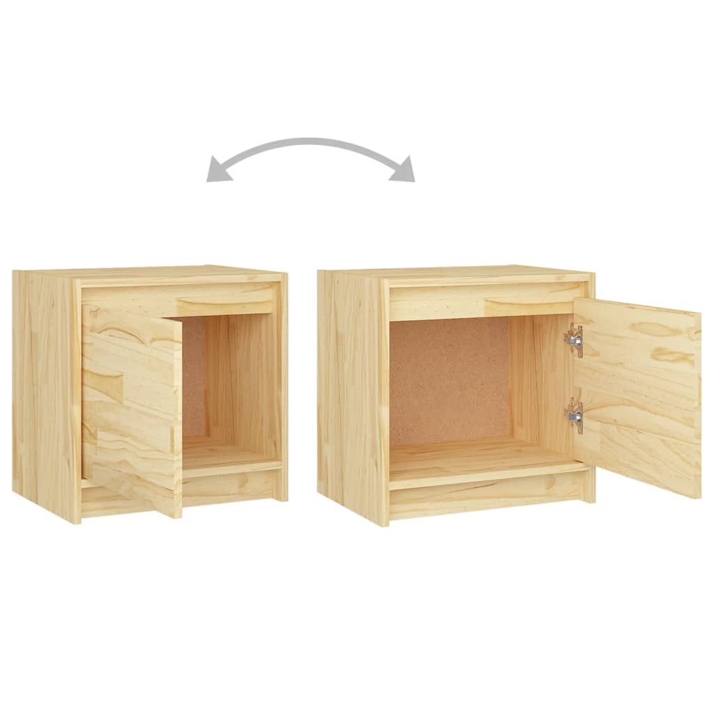 Table de chevet 40x30,5x40 cm bois de pin massif Tables de chevet vidaXL   