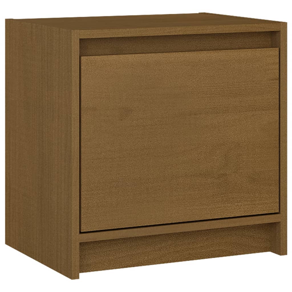 Table de chevet Marron miel 40x30,5x40 cm Bois de pin massif Tables de chevet vidaXL   