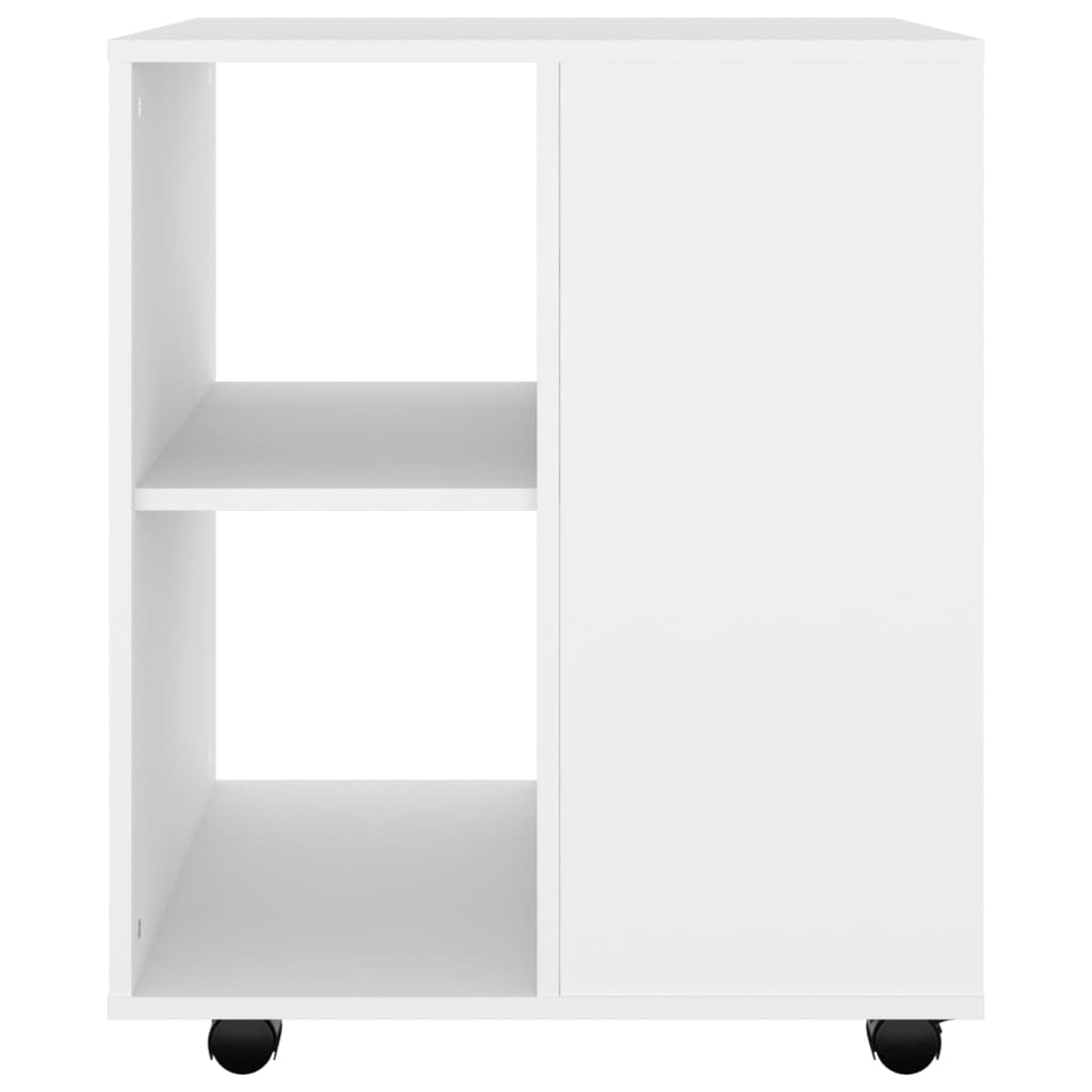 Armoire à roulettes Blanc 60x53x72 cm Aggloméré Casiers & armoires de rangement vidaXL   