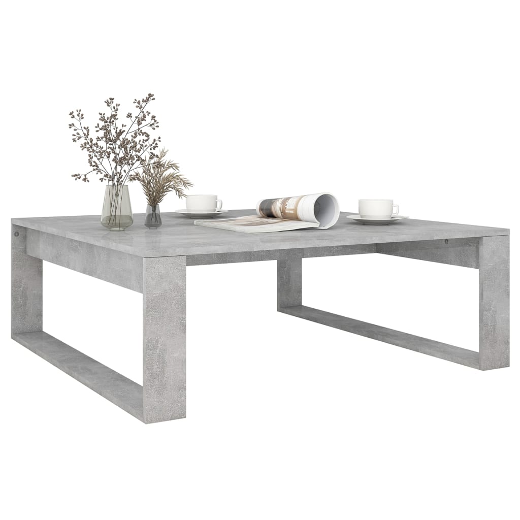 Table basse Gris béton 100x100x35 cm Bois d'ingénierie Tables basses vidaXL   