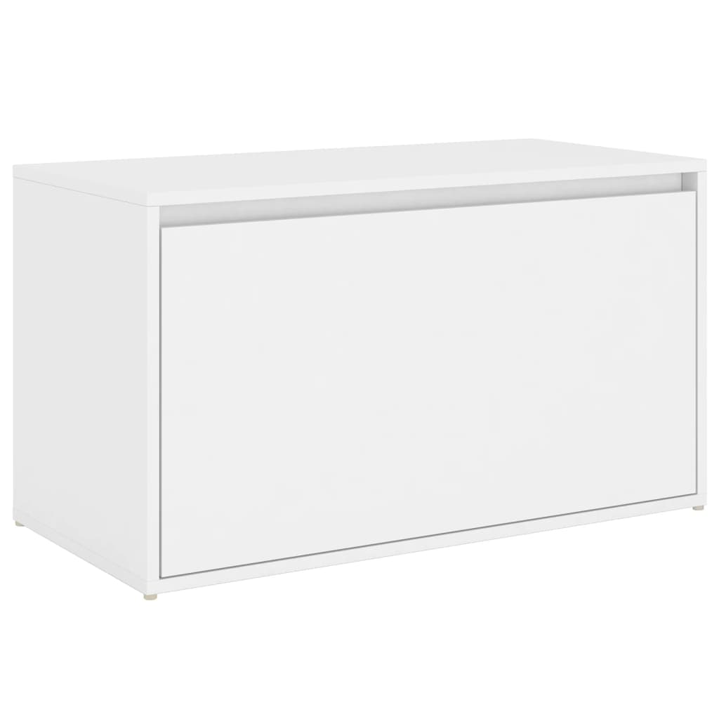 Banc d'entrée 80x40x45 cm Blanc Bois d’ingénierie Bancs coffres vidaXL   