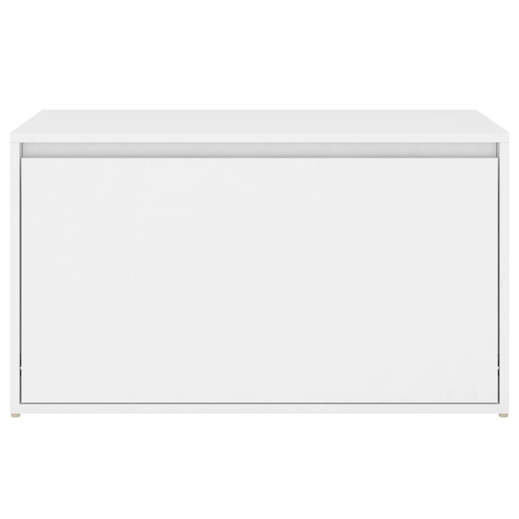 Banc d'entrée 80x40x45 cm Blanc Bois d’ingénierie Bancs coffres vidaXL   