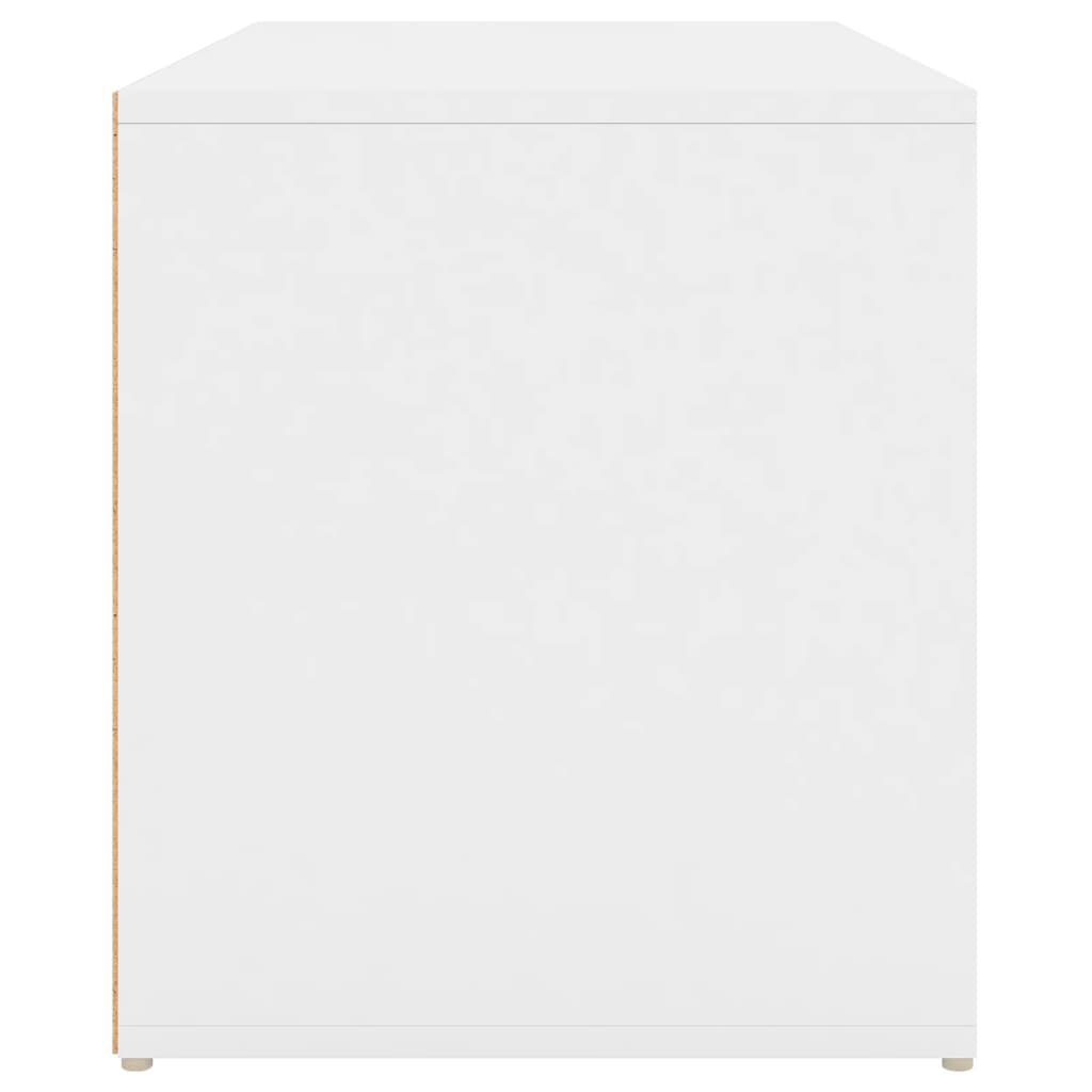 Banc d'entrée 80x40x45 cm Blanc Bois d’ingénierie Bancs coffres vidaXL   