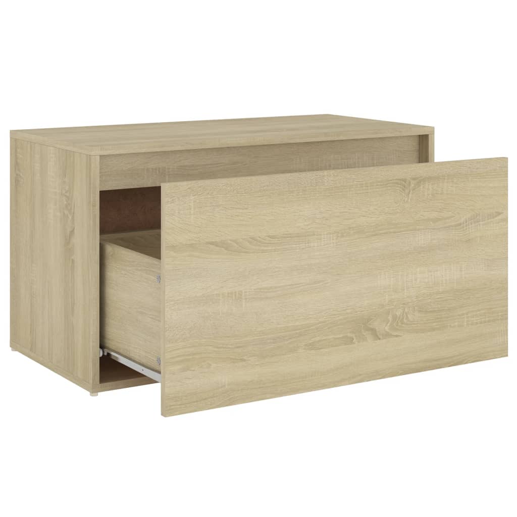 Banc d'entrée 80x40x45 cm Chêne sonoma Bois d'ingénierie Bancs coffres vidaXL   